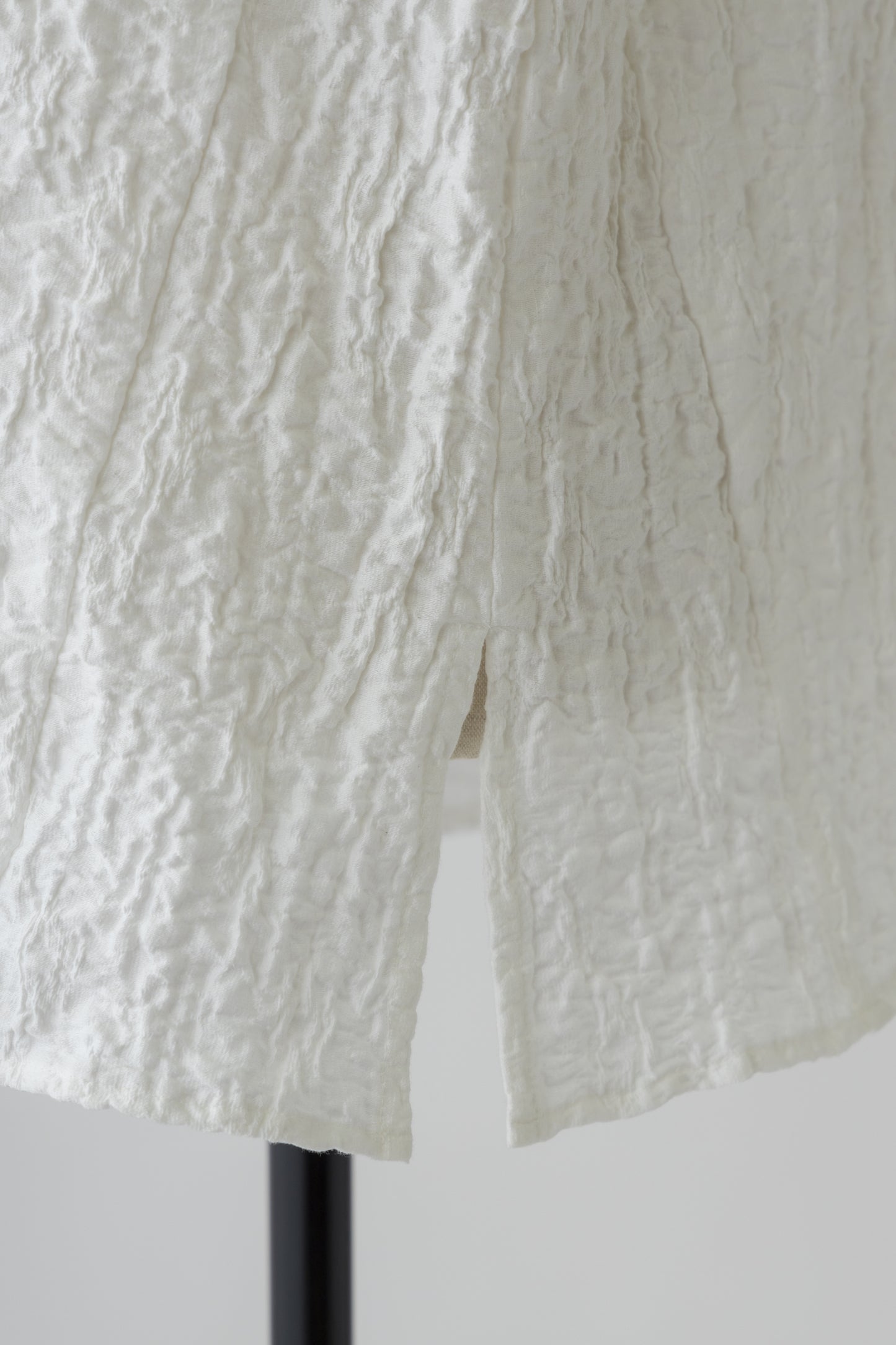 Gather sleeve jacquard Blouse