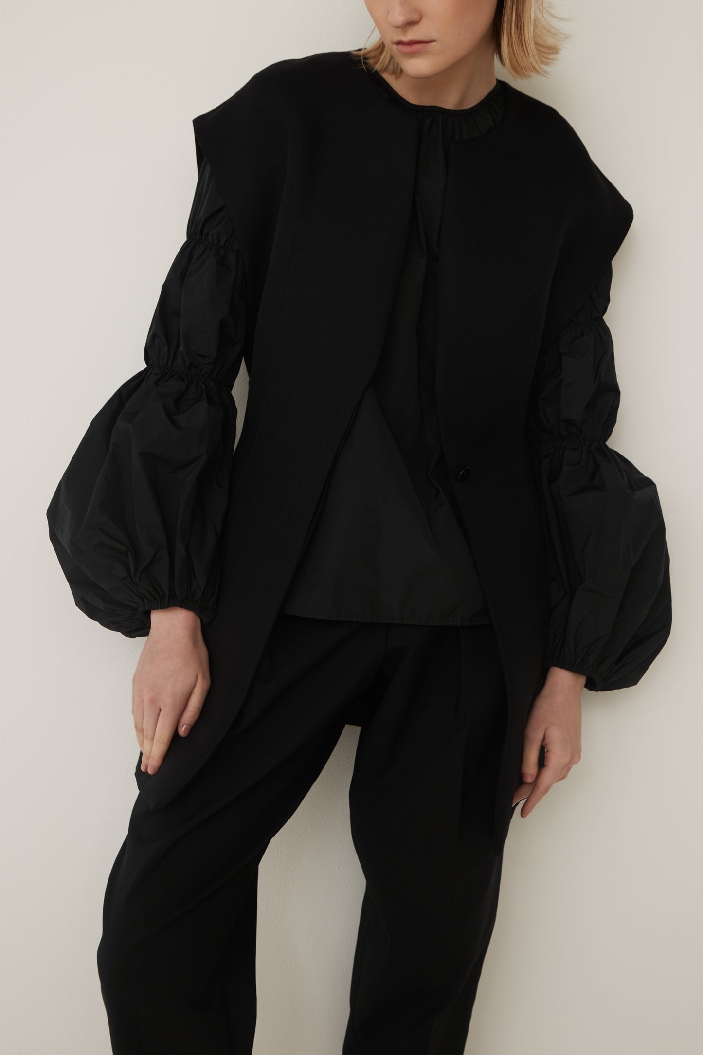 Raglan Tripleapuff Sleeve Blouse