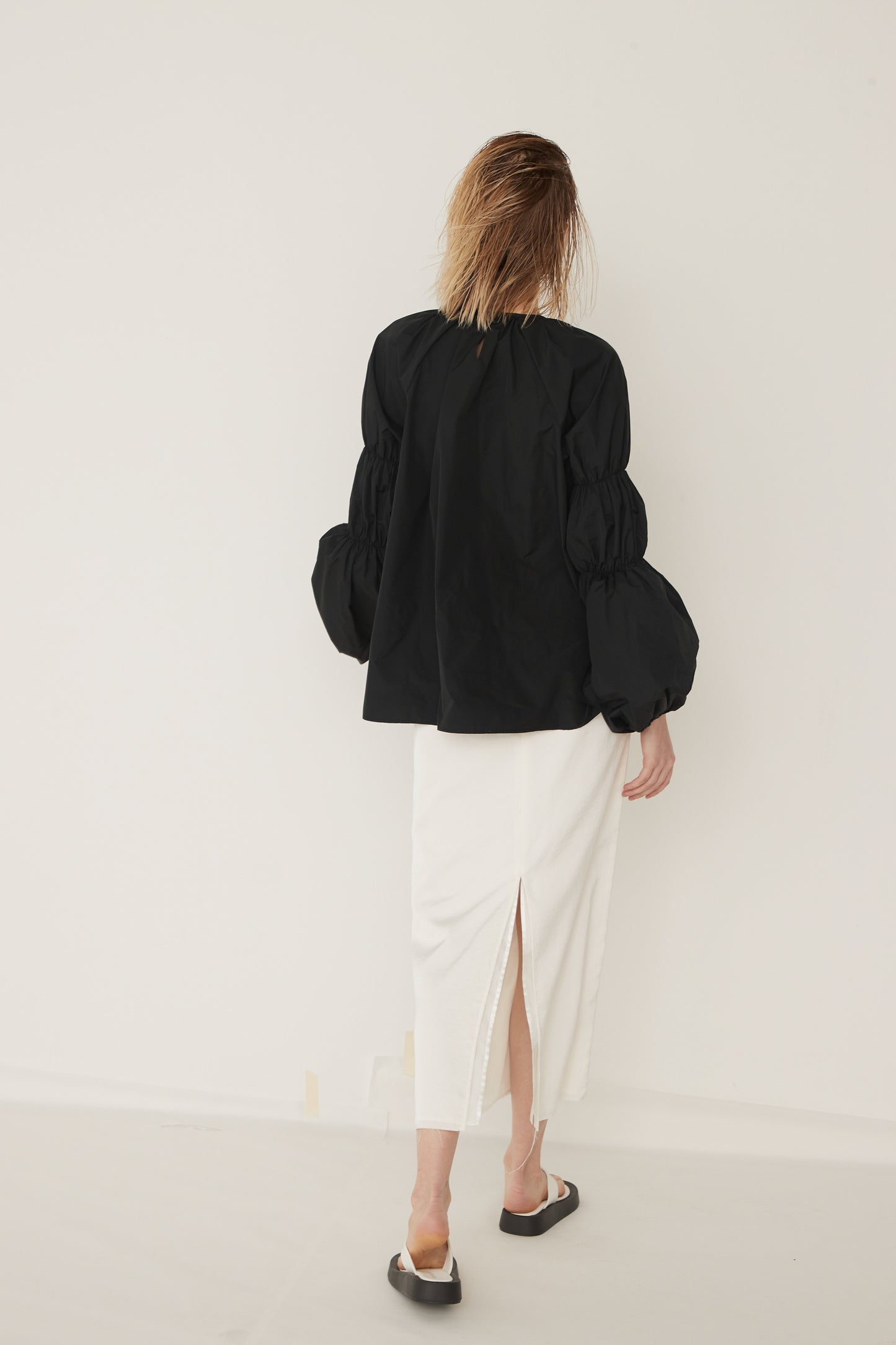 Raglan Tripleapuff Sleeve Blouse