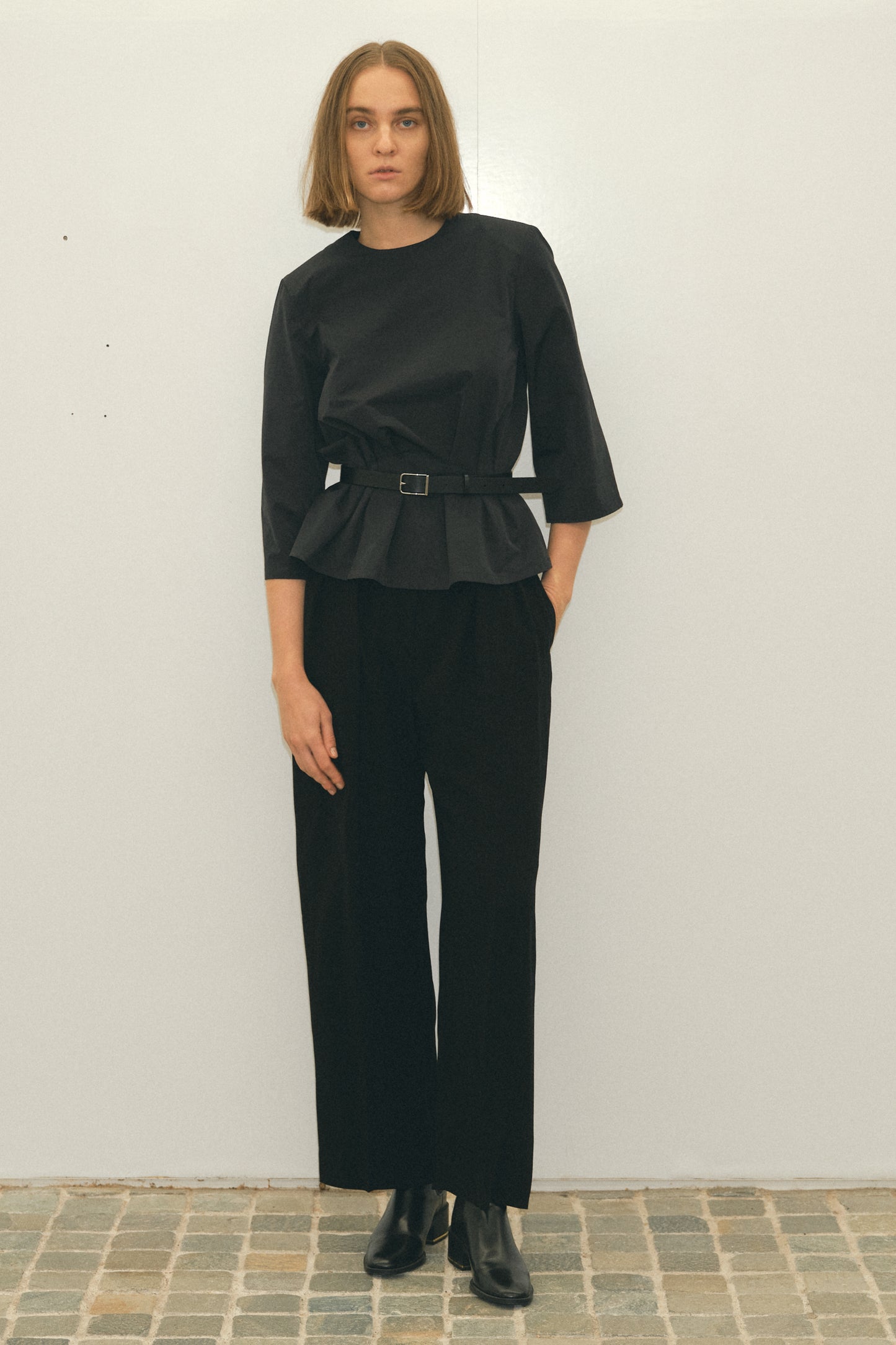 tafta west tuck blouse