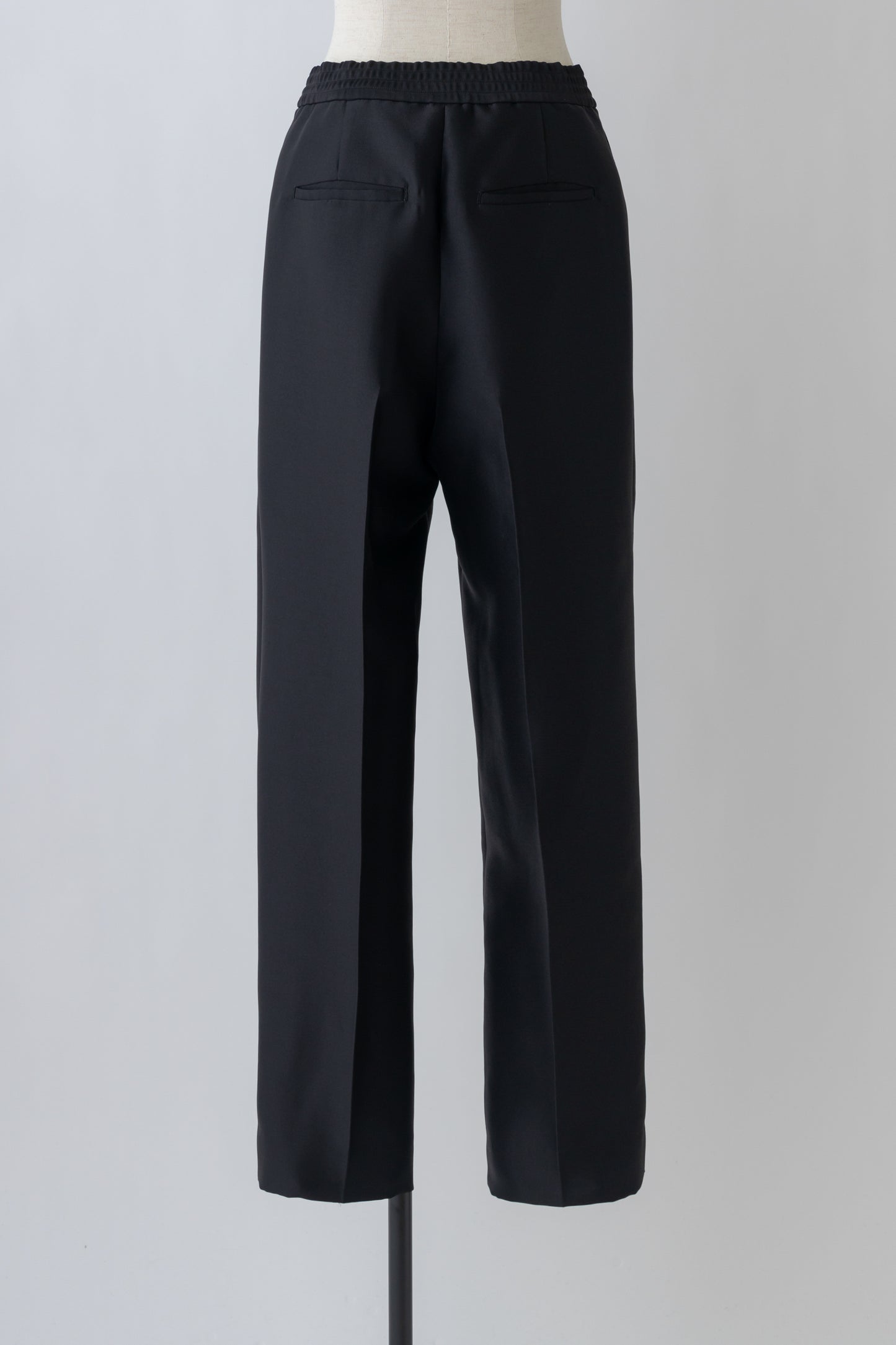 Silkey sheer Pants-BLACK