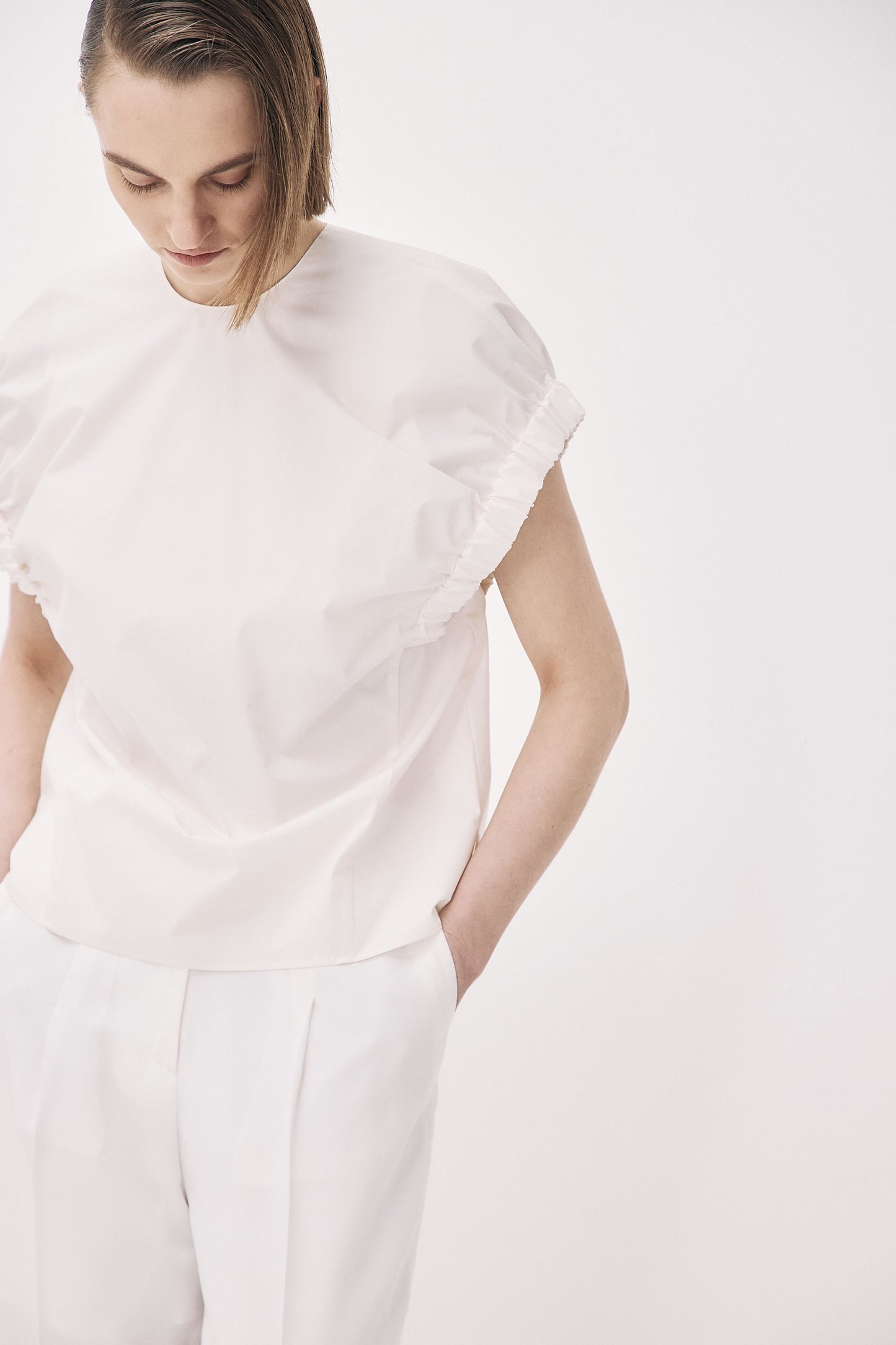 Gather sleeve Blouse