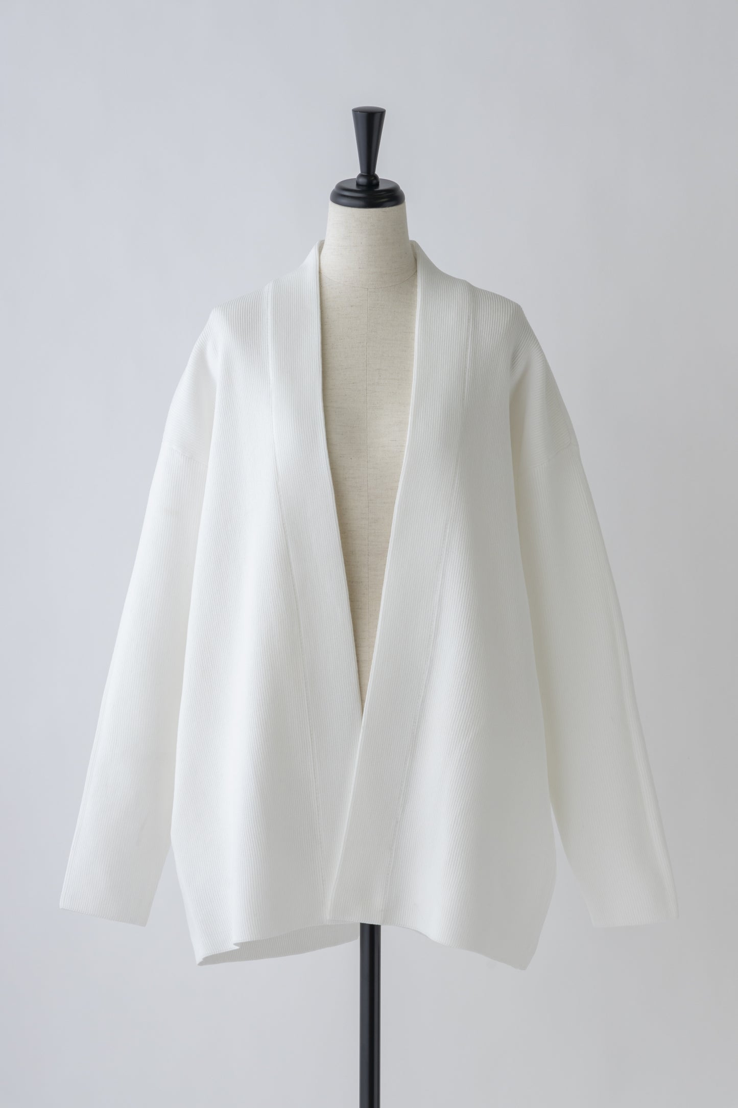 Elasticardigan Knit-WHITE