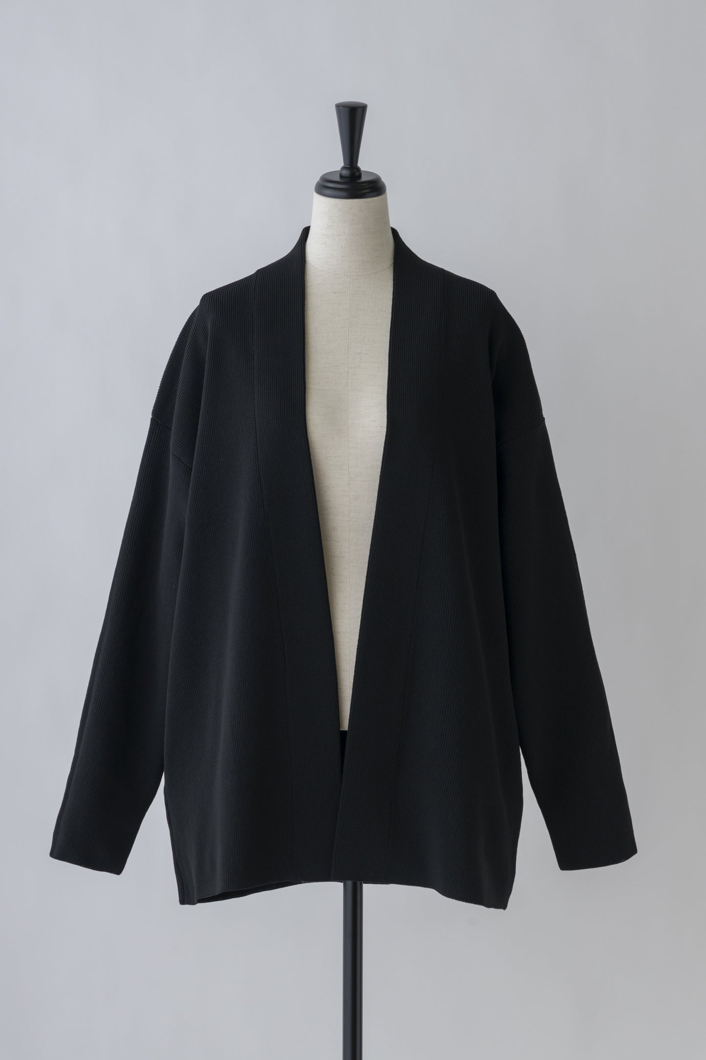 Elasticardigan Knit-BLACK