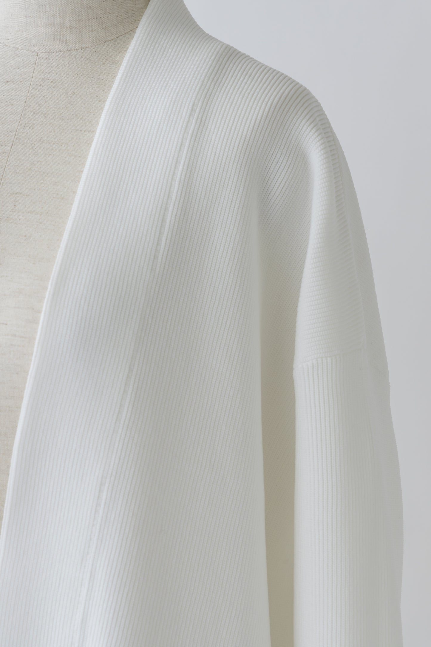 Elasticardigan Knit-WHITE