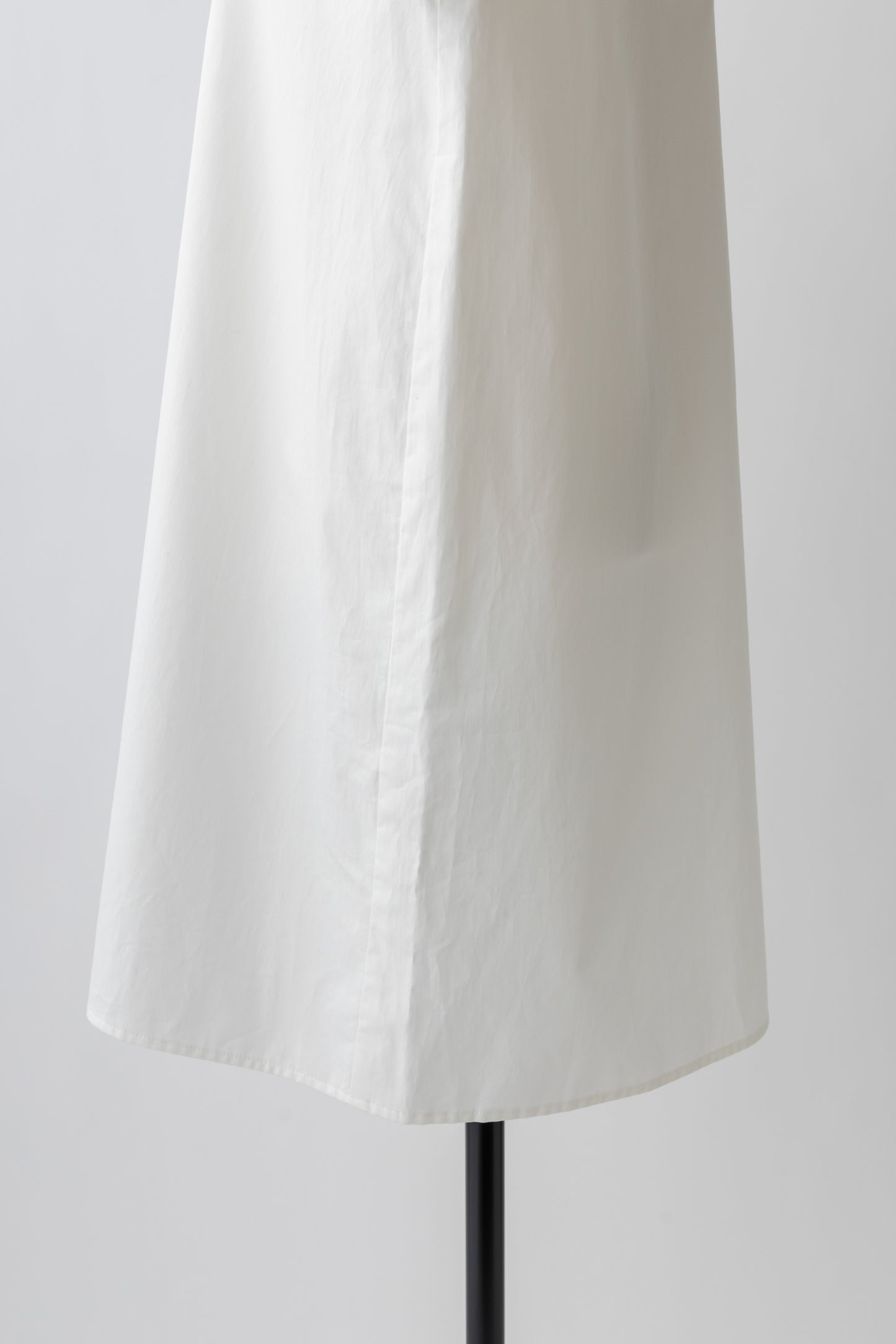 Stand Collar Frill Blouse-WHITE